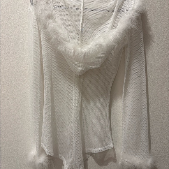 iHeartRaves White Fishnet Y2K Rave Onesie, EDM and Beyond Wonderland Festival - Picture 4 of 4